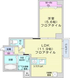 ソールタワー大通の物件間取画像